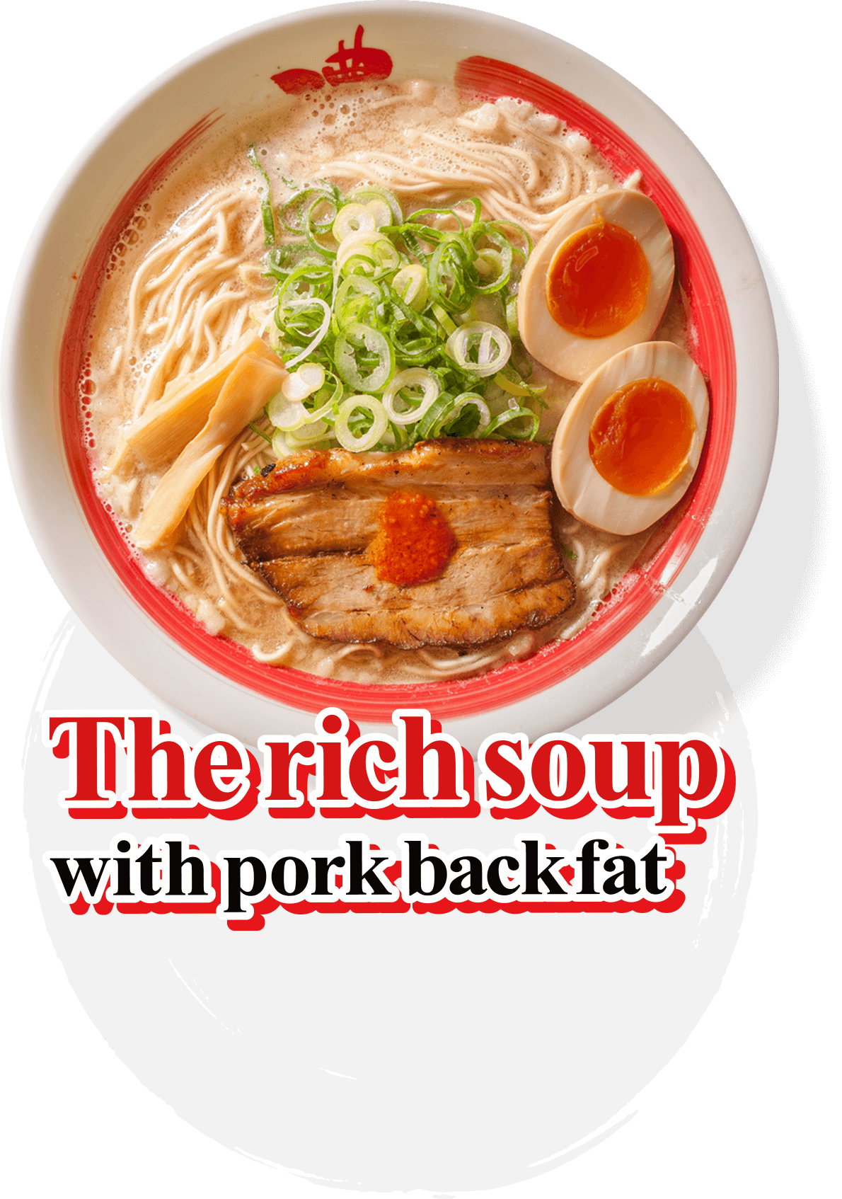 The supreme tonkotsu-shoyu soup